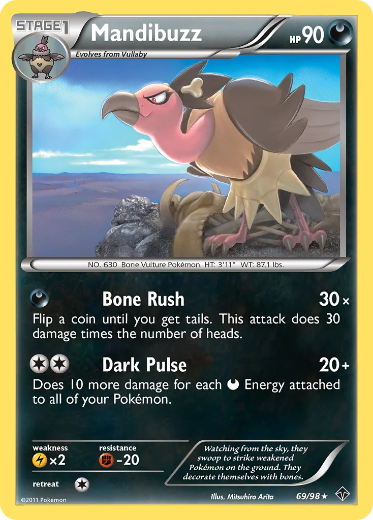 Mandibuzz Pokemon card
