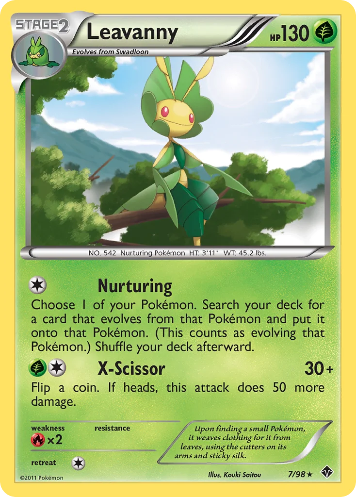 Leavanny Pokemon card