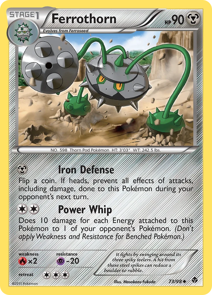 Ferrothorn Pokemon card