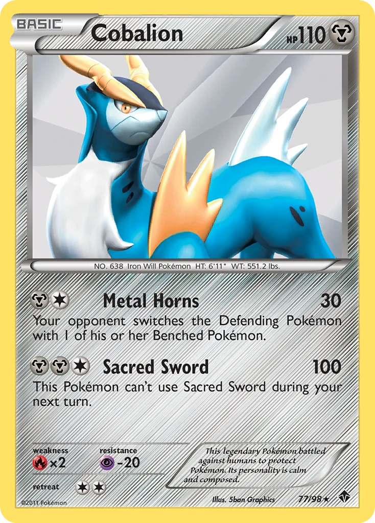 Cobalion Pokemon card