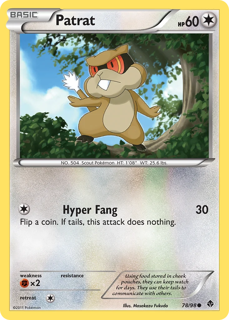 Patrat Pokemon card