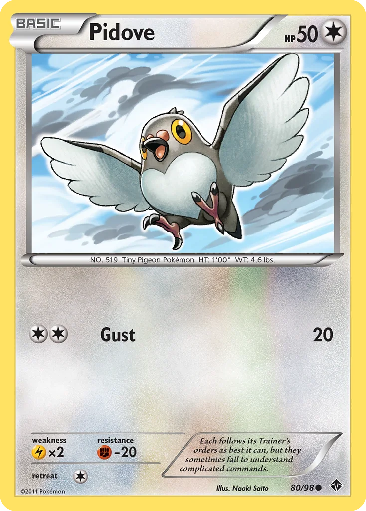 Pidove Pokemon card
