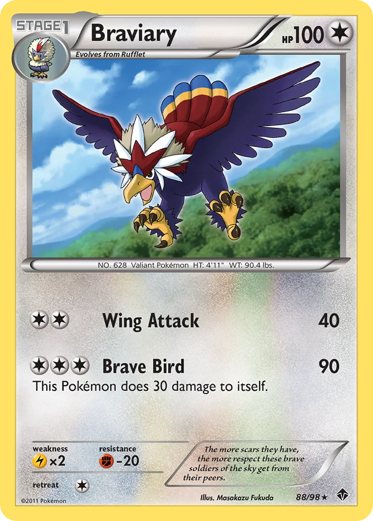 Braviary Pokemon card