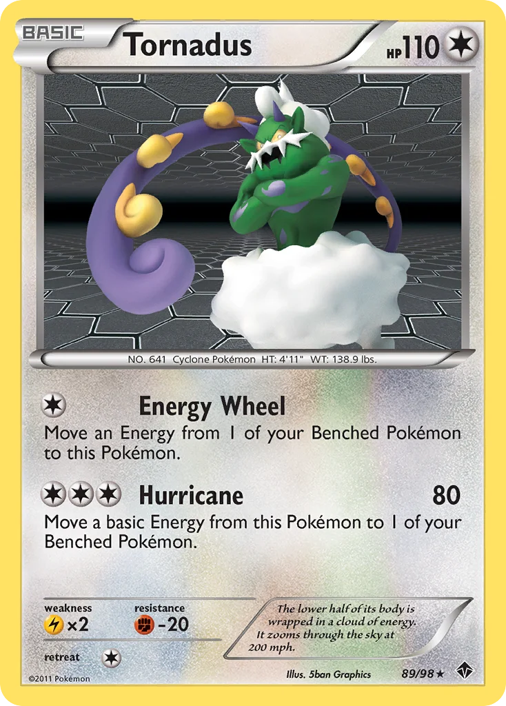 Tornadus Pokemon card