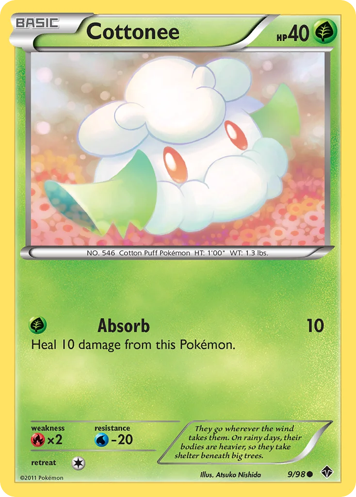 Cottonee Pokemon card