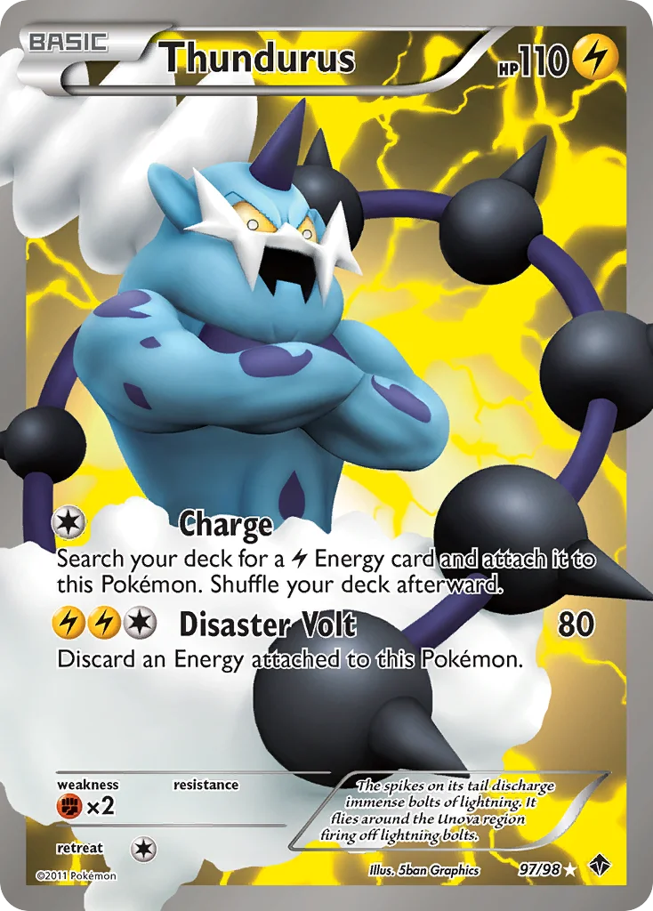 Thundurus Pokemon card