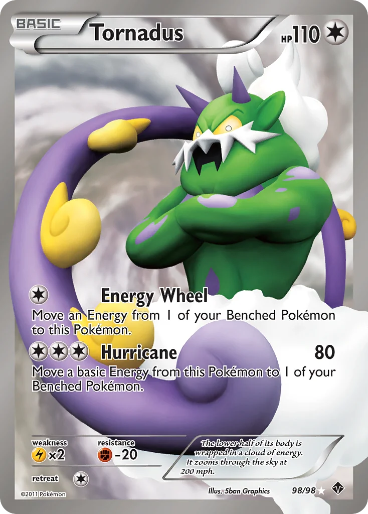 Tornadus Pokemon card