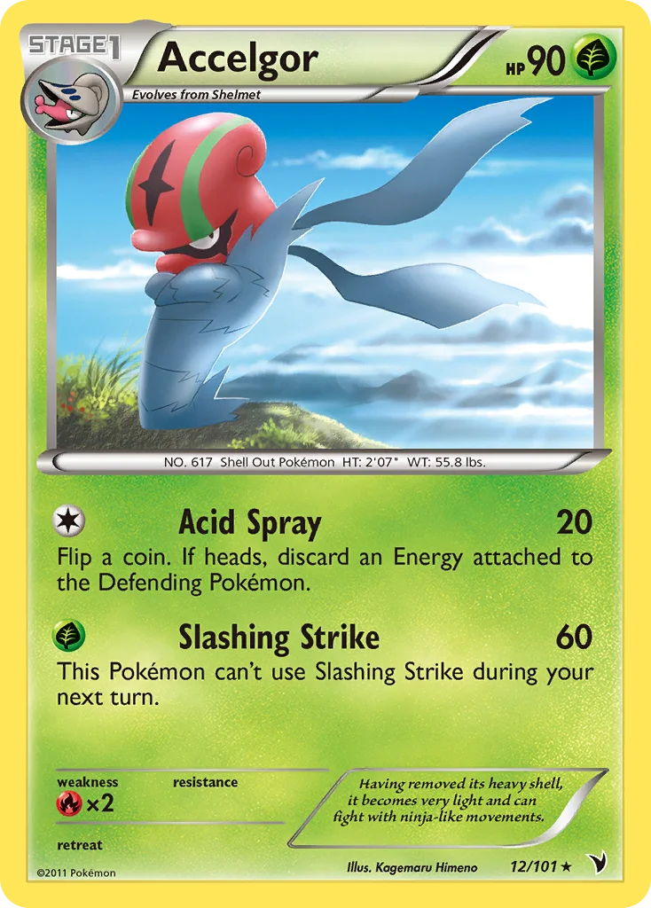 Accelgor Pokemon card
