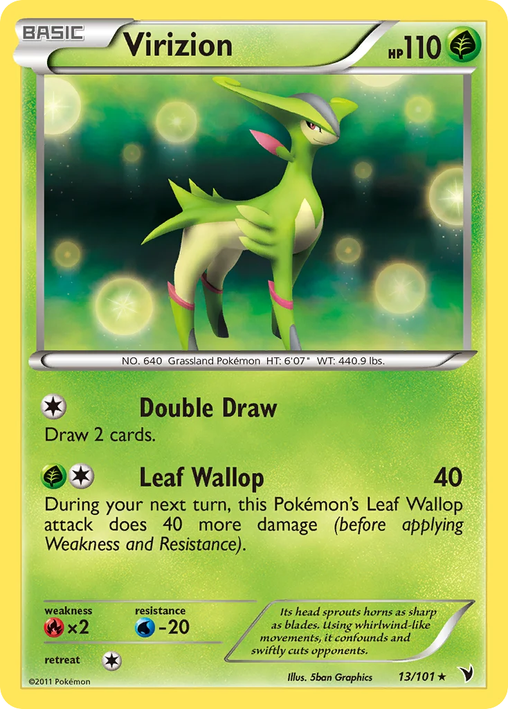 Virizion Pokemon card