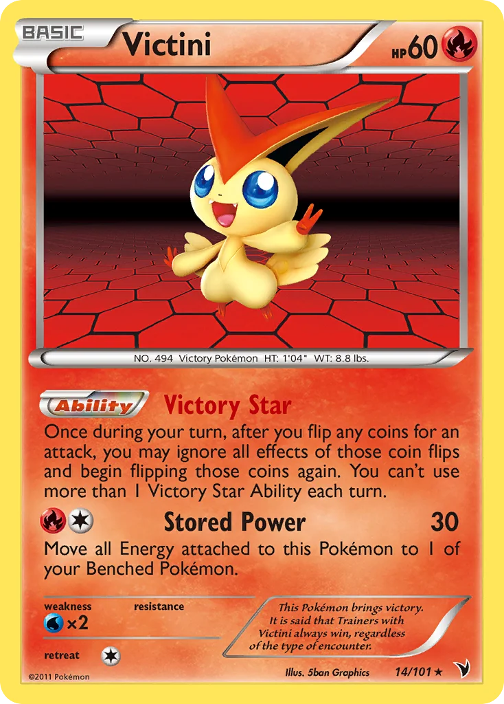 Victini Pokemon card