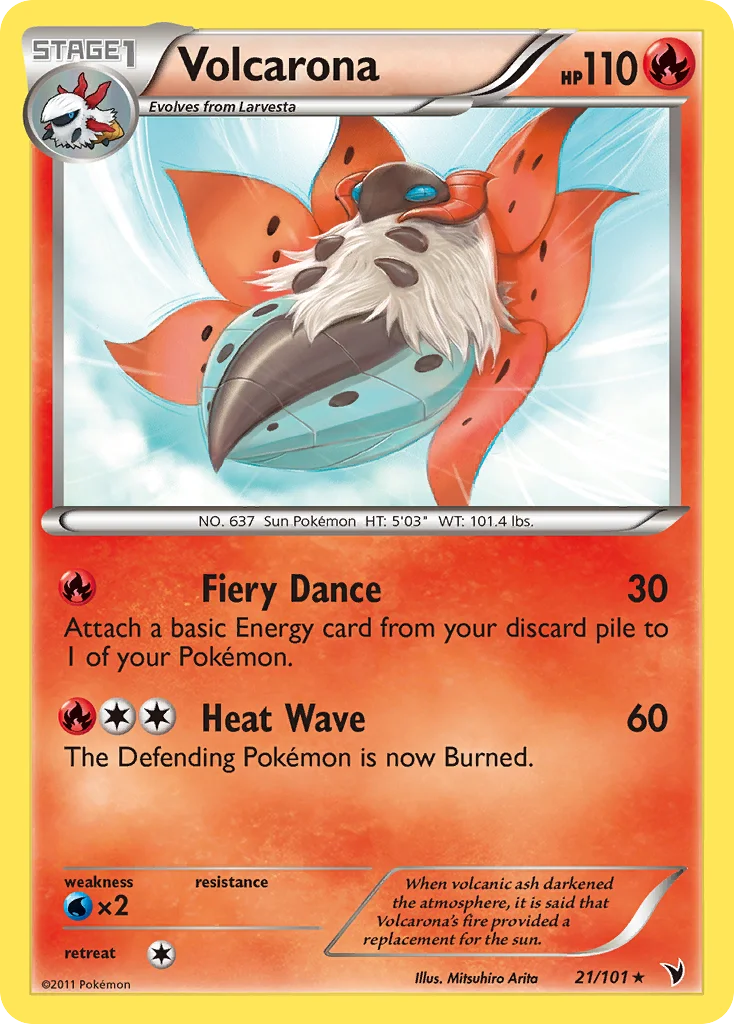Volcarona Pokemon card