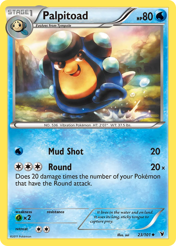 Palpitoad Pokemon card