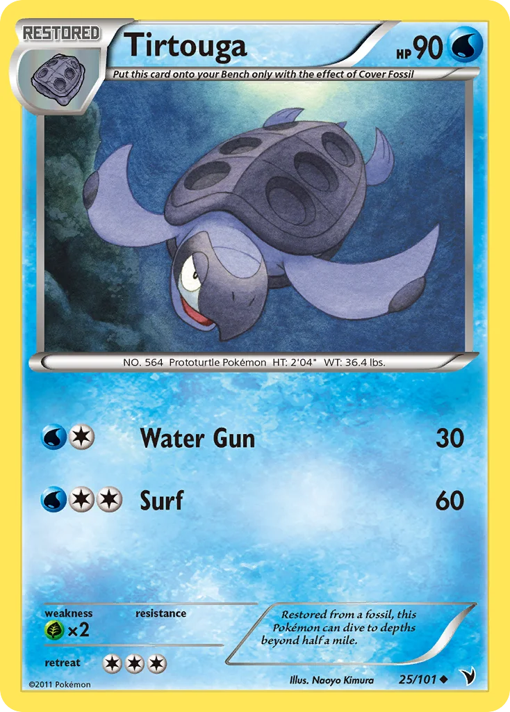 Tirtouga Pokemon card