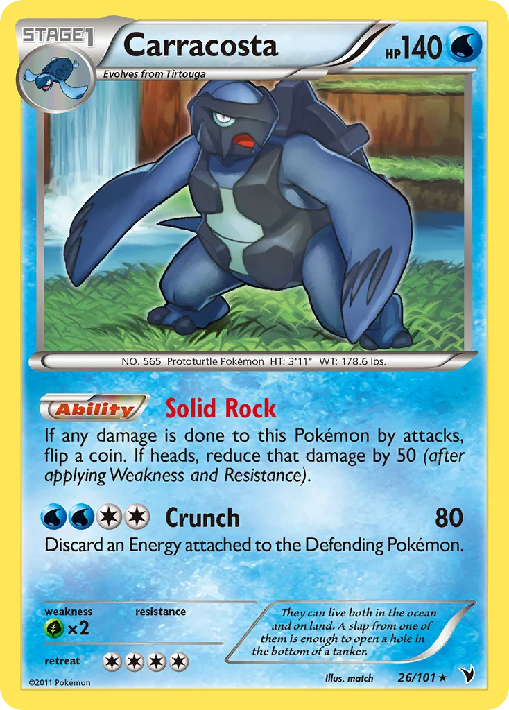 Carracosta Pokemon card