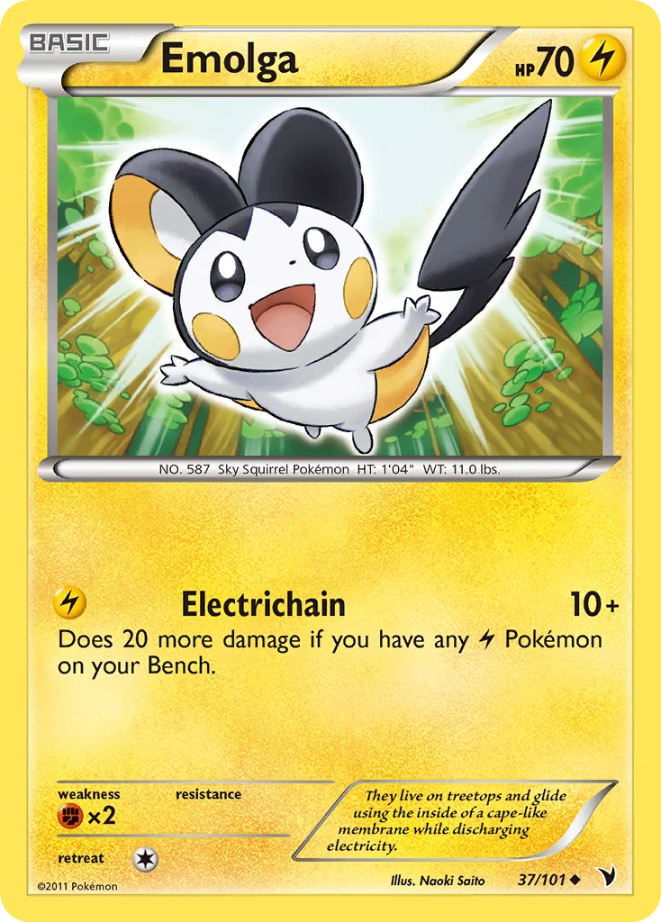 Emolga Pokemon card