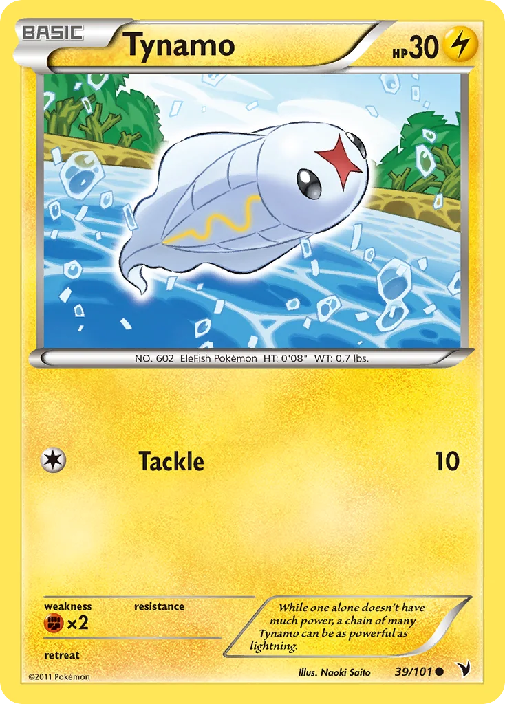 Tynamo Pokemon card