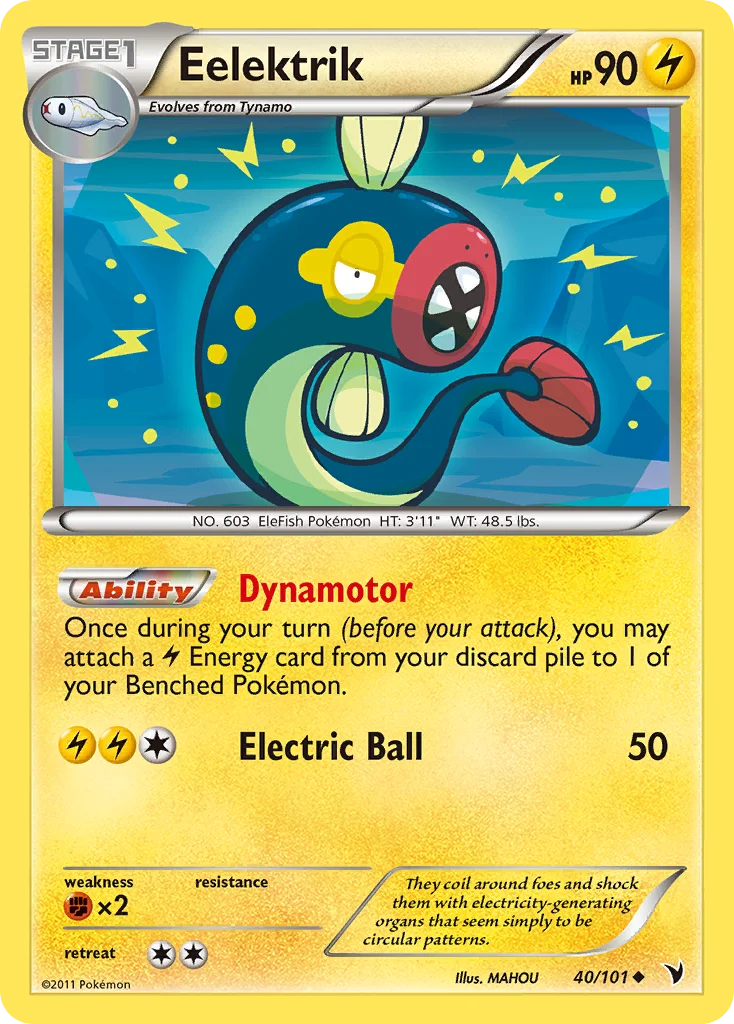 Eelektrik Pokemon card
