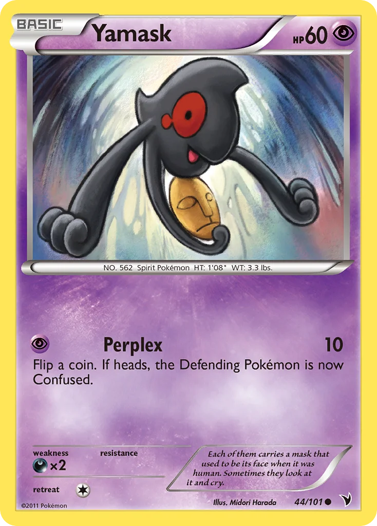 Yamask Pokemon card