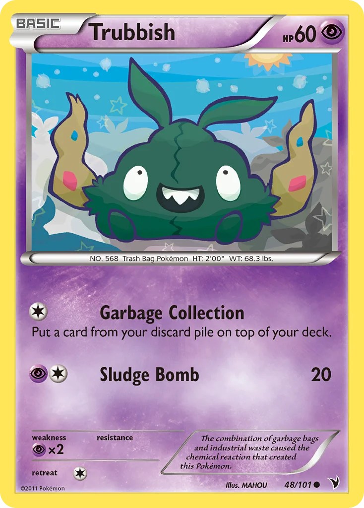 Trubbish Pokemon card