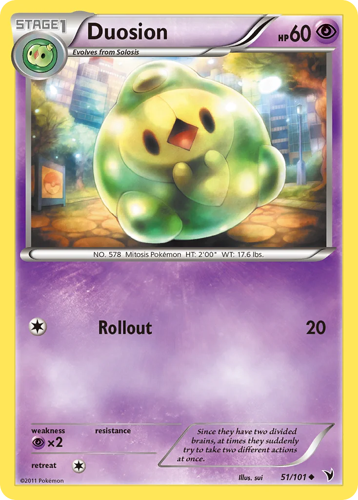 Duosion Pokemon card