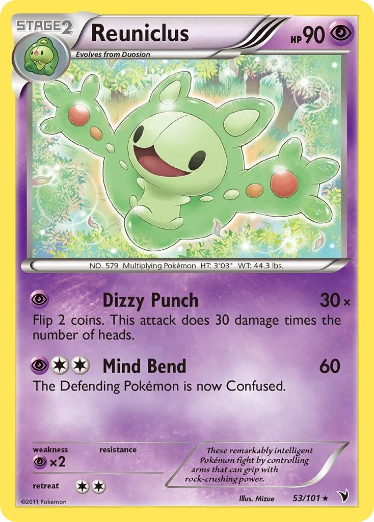 Reuniclus Pokemon card
