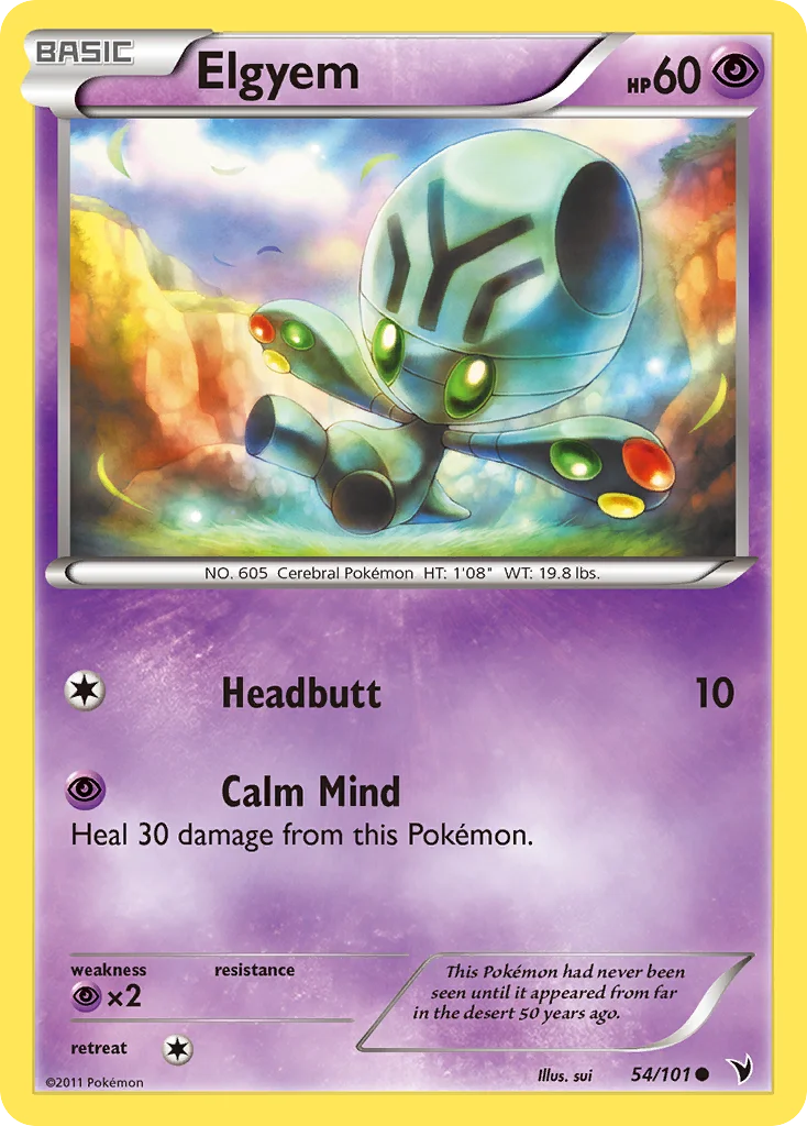 Elgyem Pokemon card