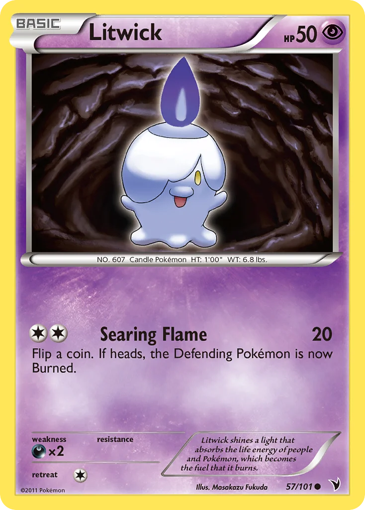 Litwick Pokemon card