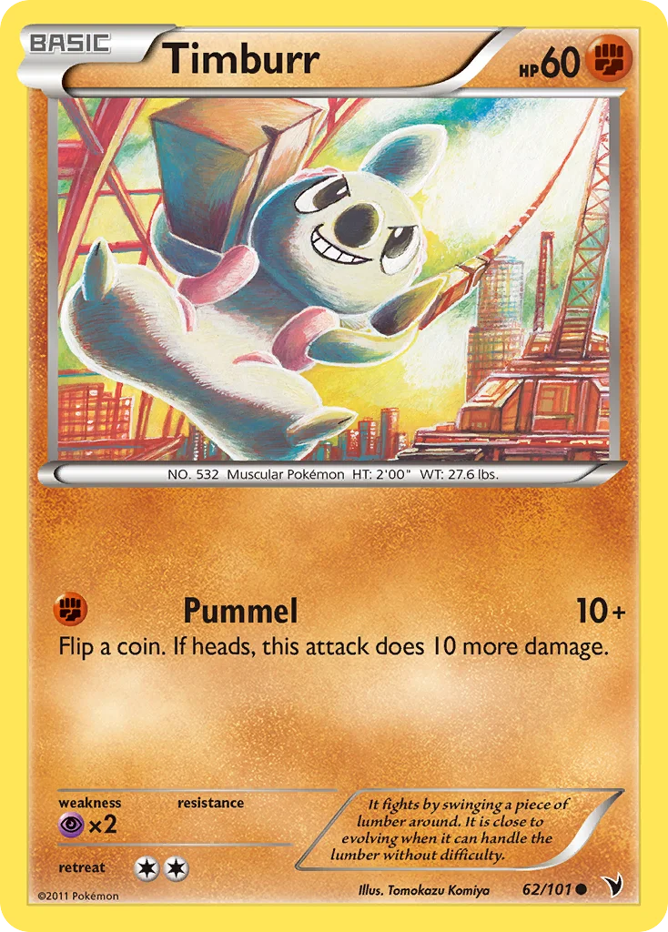 Timburr Pokemon card