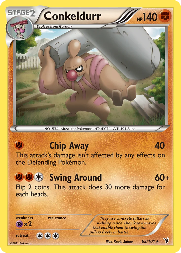 Conkeldurr Pokemon card