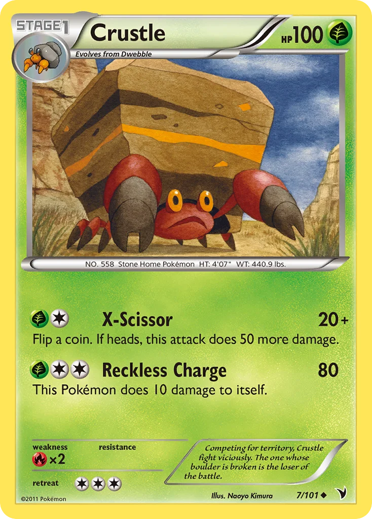 Crustle Pokemon card
