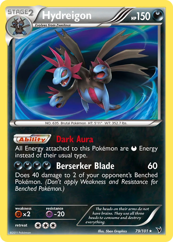 Hydreigon Pokemon card