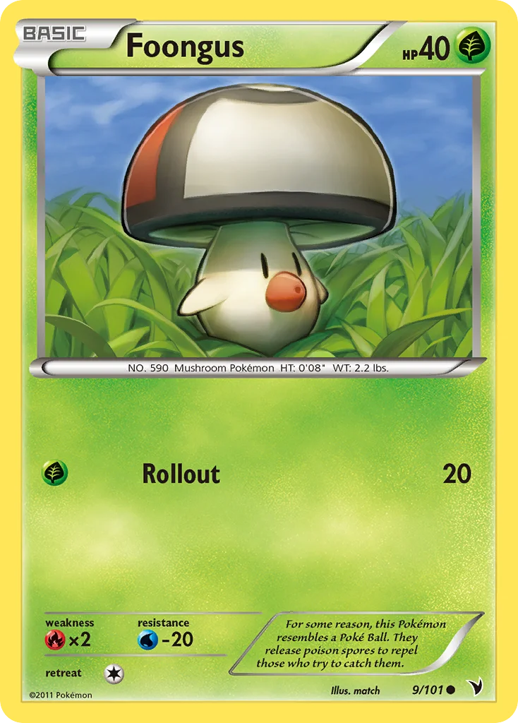 Foongus Pokemon card