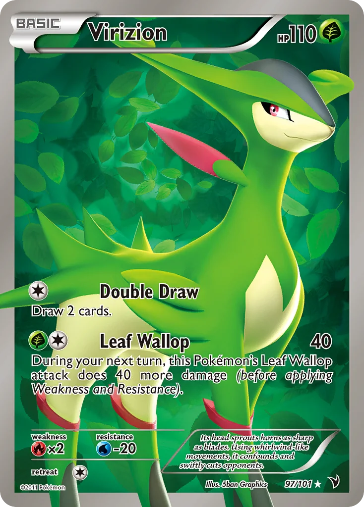 Virizion Pokemon card