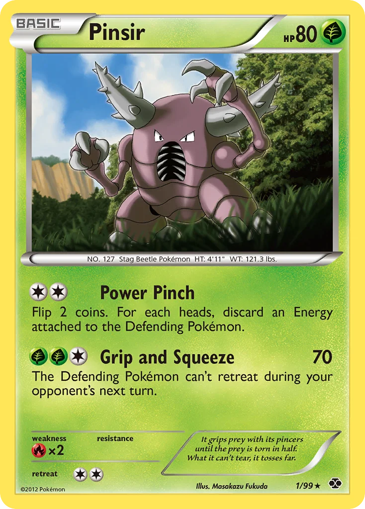 Pinsir Pokemon card