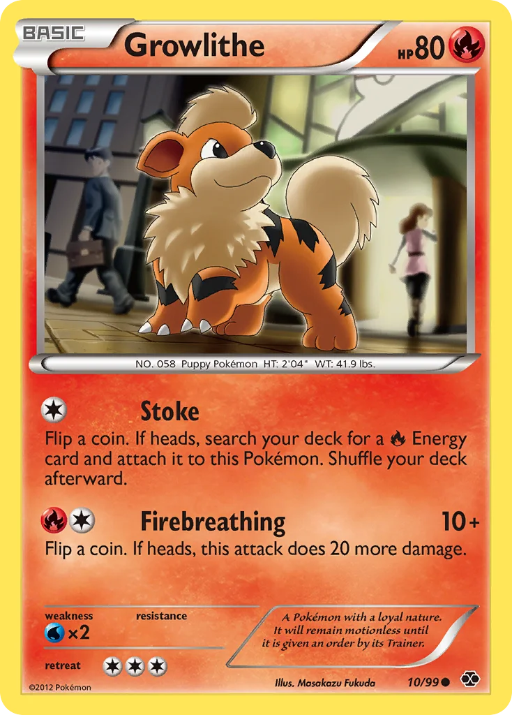 Growlithe Pokemon card