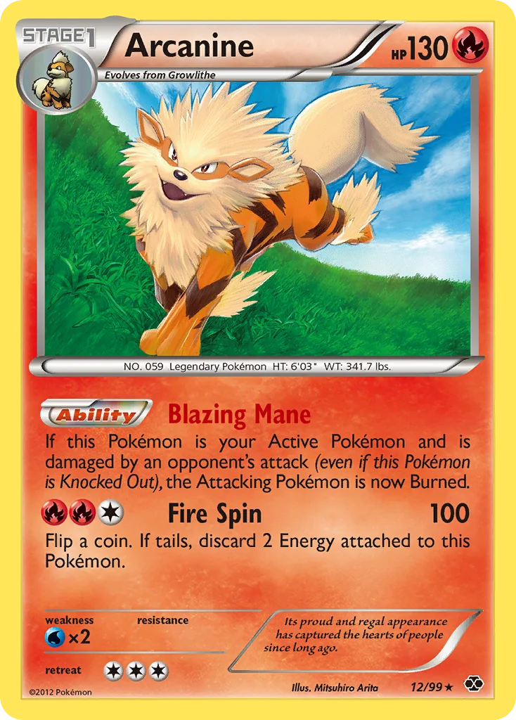 Arcanine Pokemon card