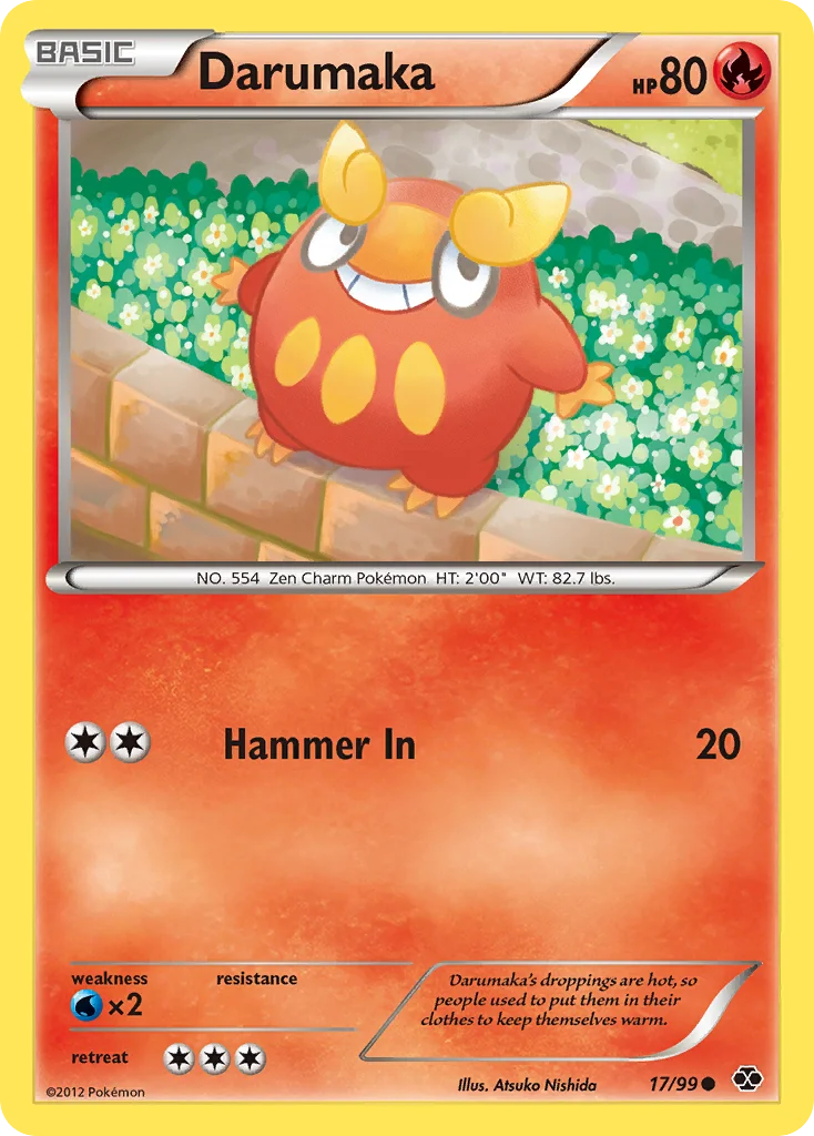 Darumaka Pokemon card
