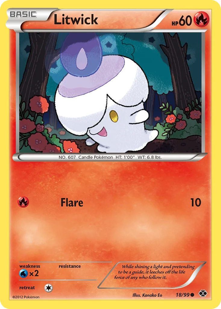 Litwick Pokemon card