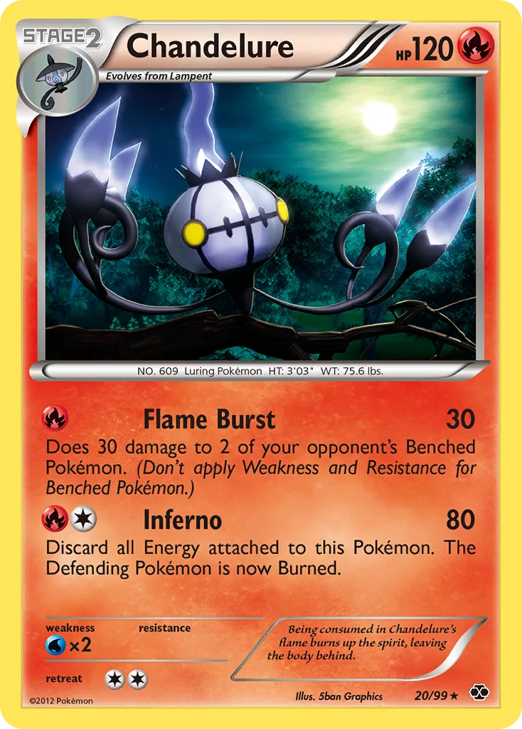 Chandelure Pokemon card