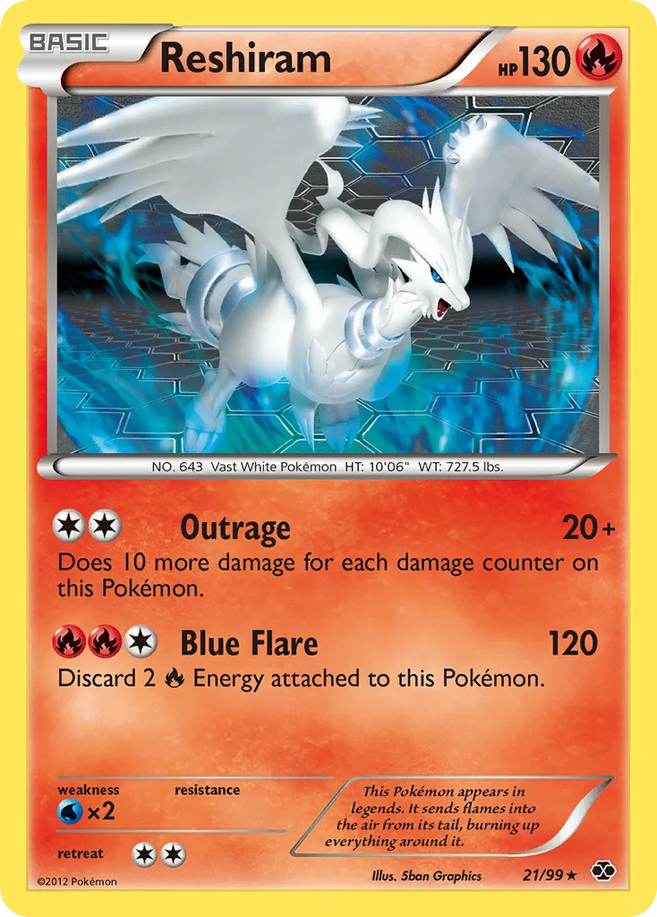 Reshiram Pokemon card