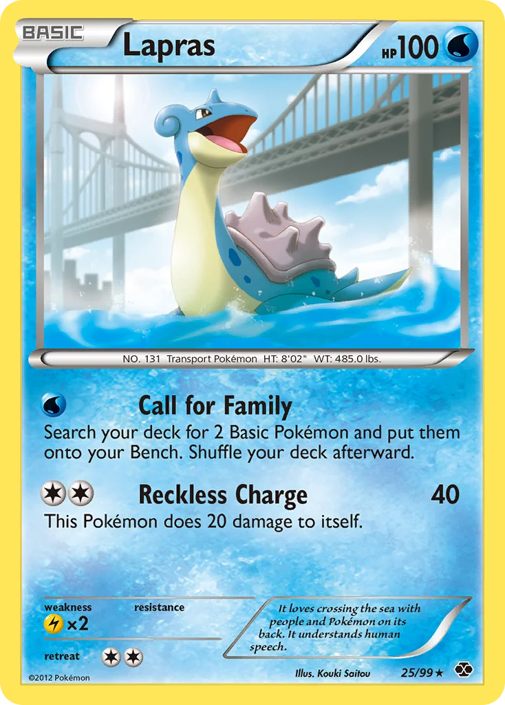 Lapras Pokemon card