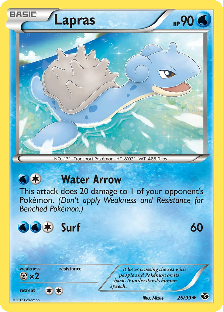 Lapras Pokemon card