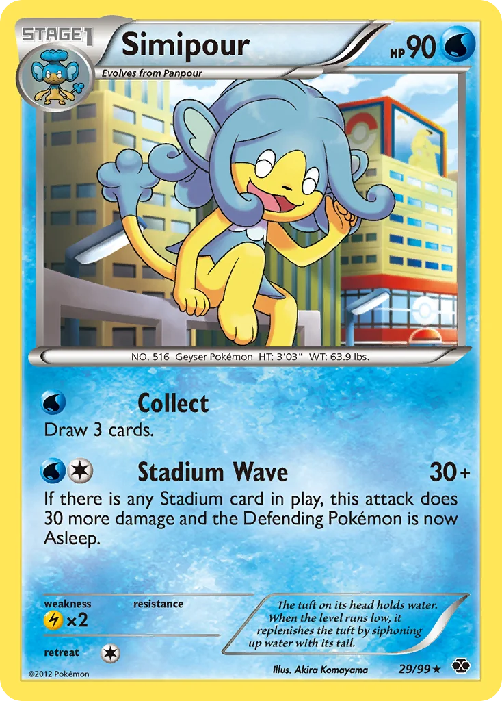 Simipour Pokemon card
