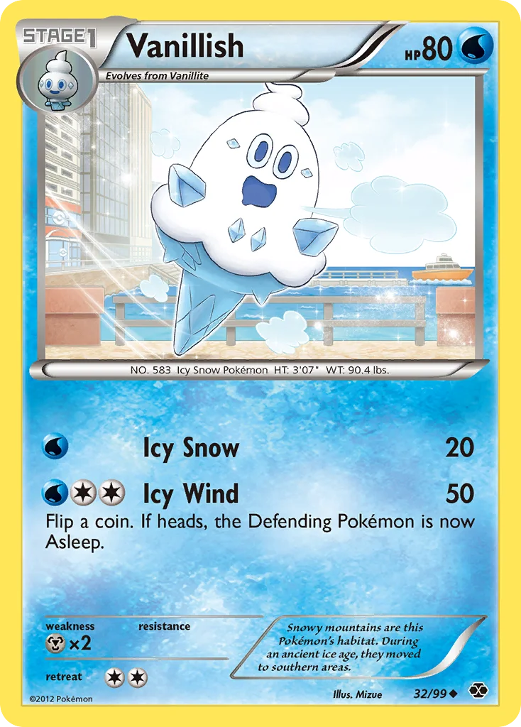 Vanillish Pokemon card