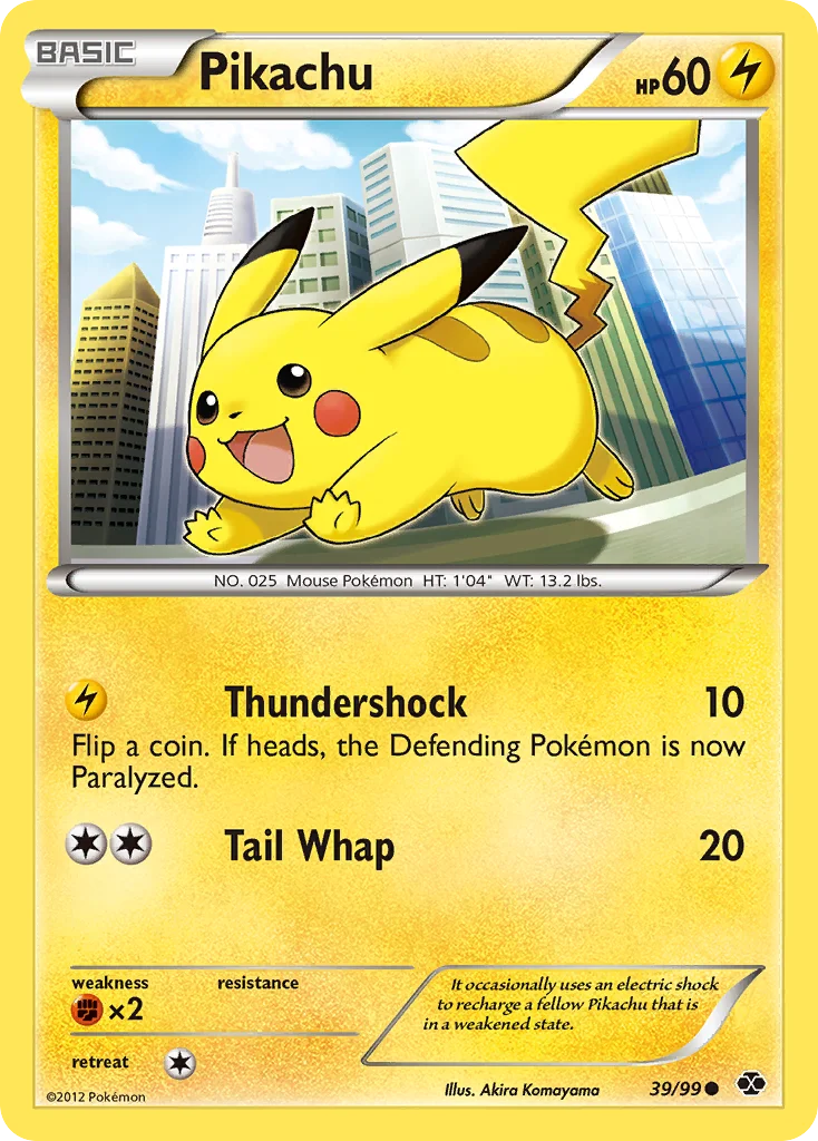 Pikachu Pokemon card