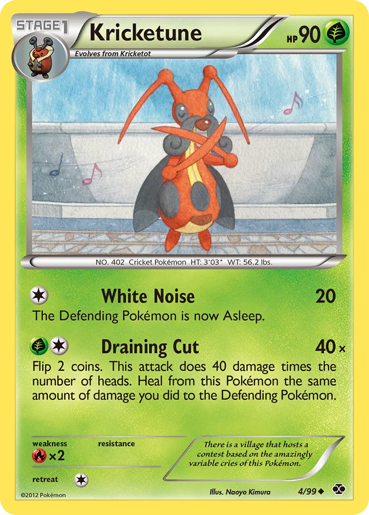 Kricketune Pokemon card