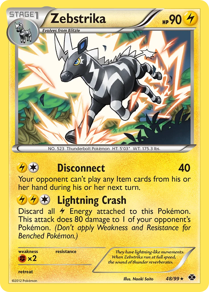 Zebstrika Pokemon card