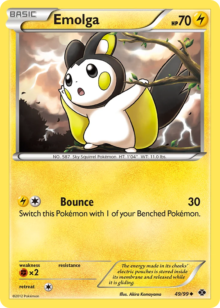 Emolga Pokemon card