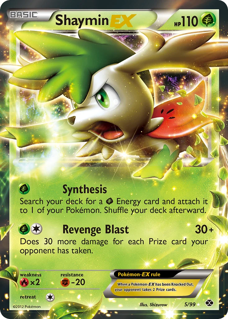 Shaymin-EX Pokemon card
