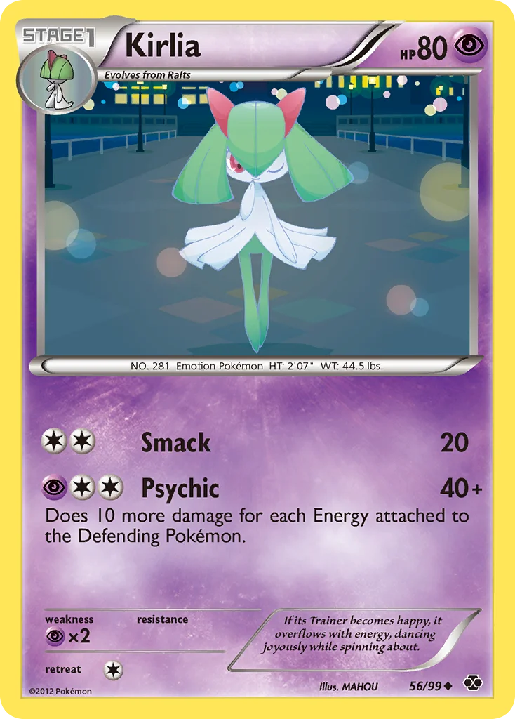 Kirlia Pokemon card